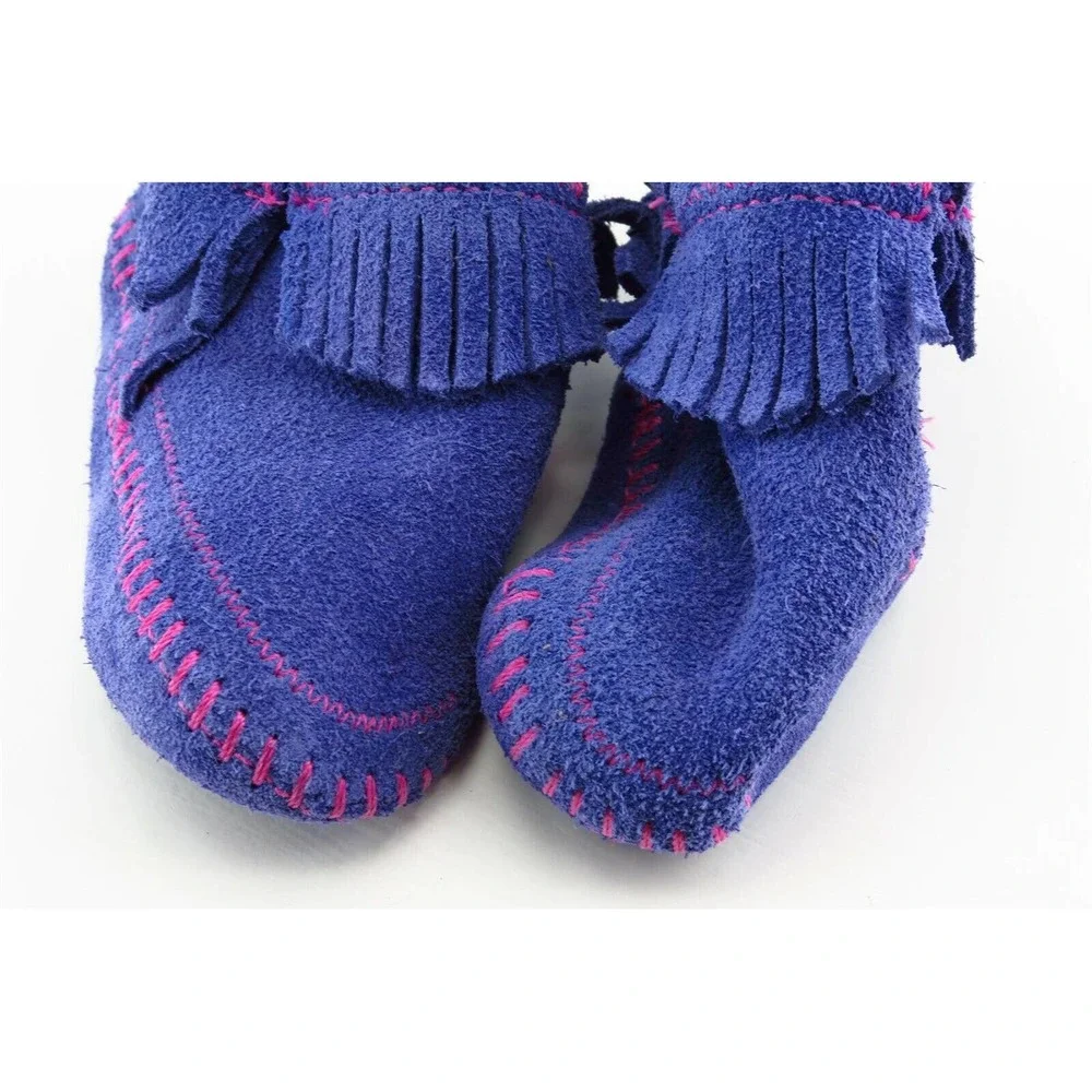 Minnetonka Toddler Sz 5 M Purple‎ Slippers Synthetic Girls